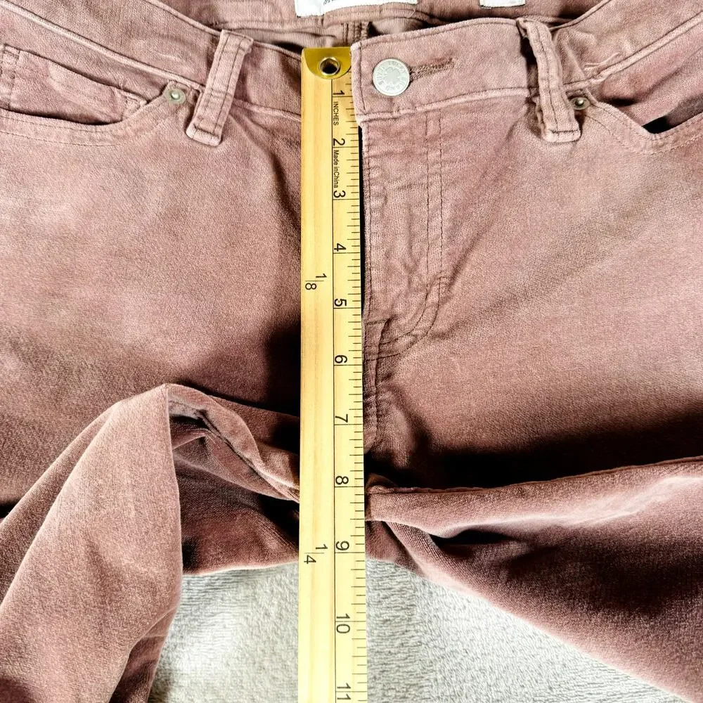 Lucky Brand Straight Leg Corduroy Pants in Dusty Rose